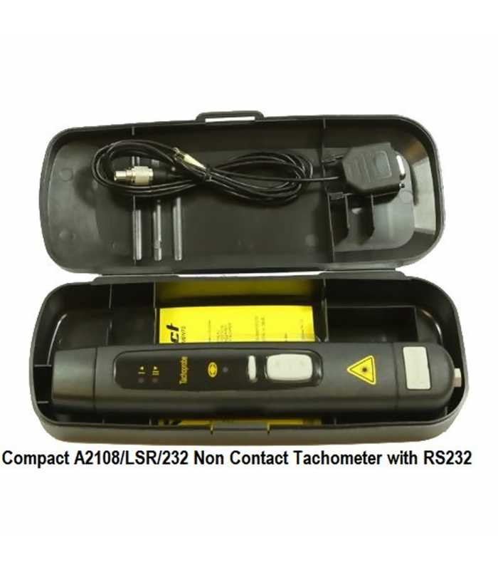 Checkline Compact A2108 [A2108/LSR/232] Hand-Held Laser Tachometer with DA and RS232 Output